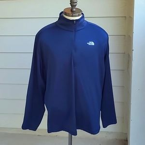 THE NORTH FACE Flashdry Dark Navy Polyester XXL Half Zip Pullover Jacket Sweater